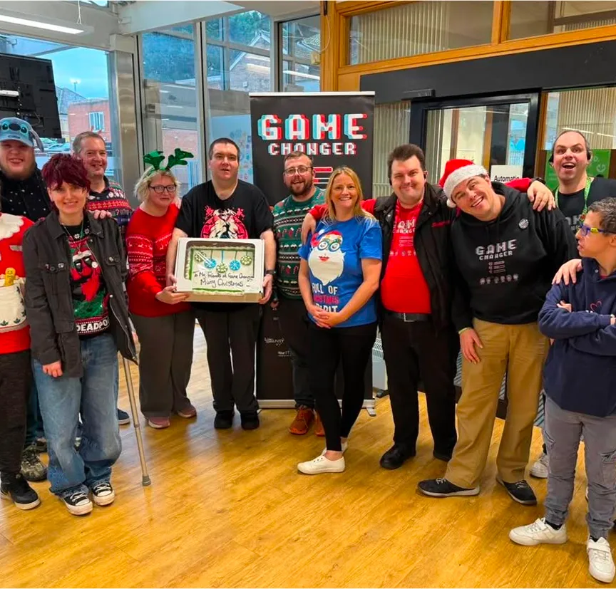 People playing video games together