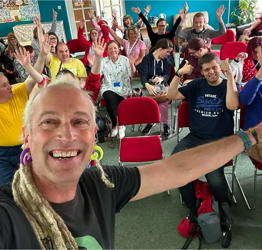 People playing video games together